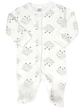 100% Cotton Cloud & Stars Sleepsuit