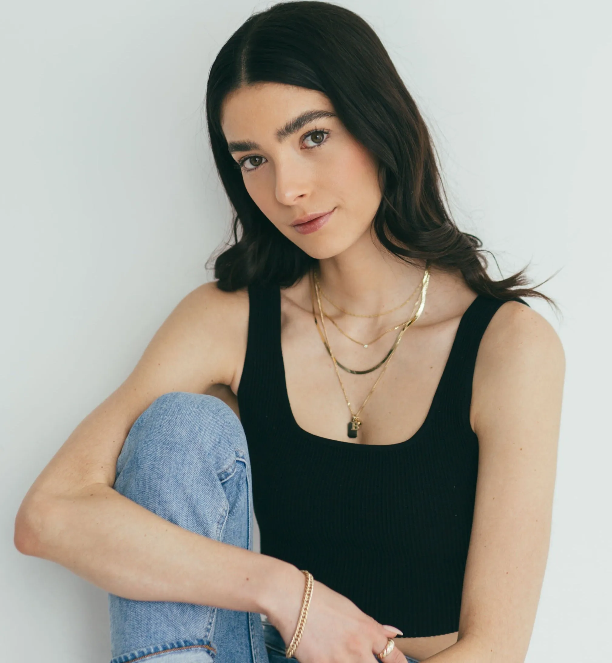 10K Gold Herringbone Chain Necklace