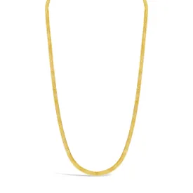 10K Gold Herringbone Chain Necklace