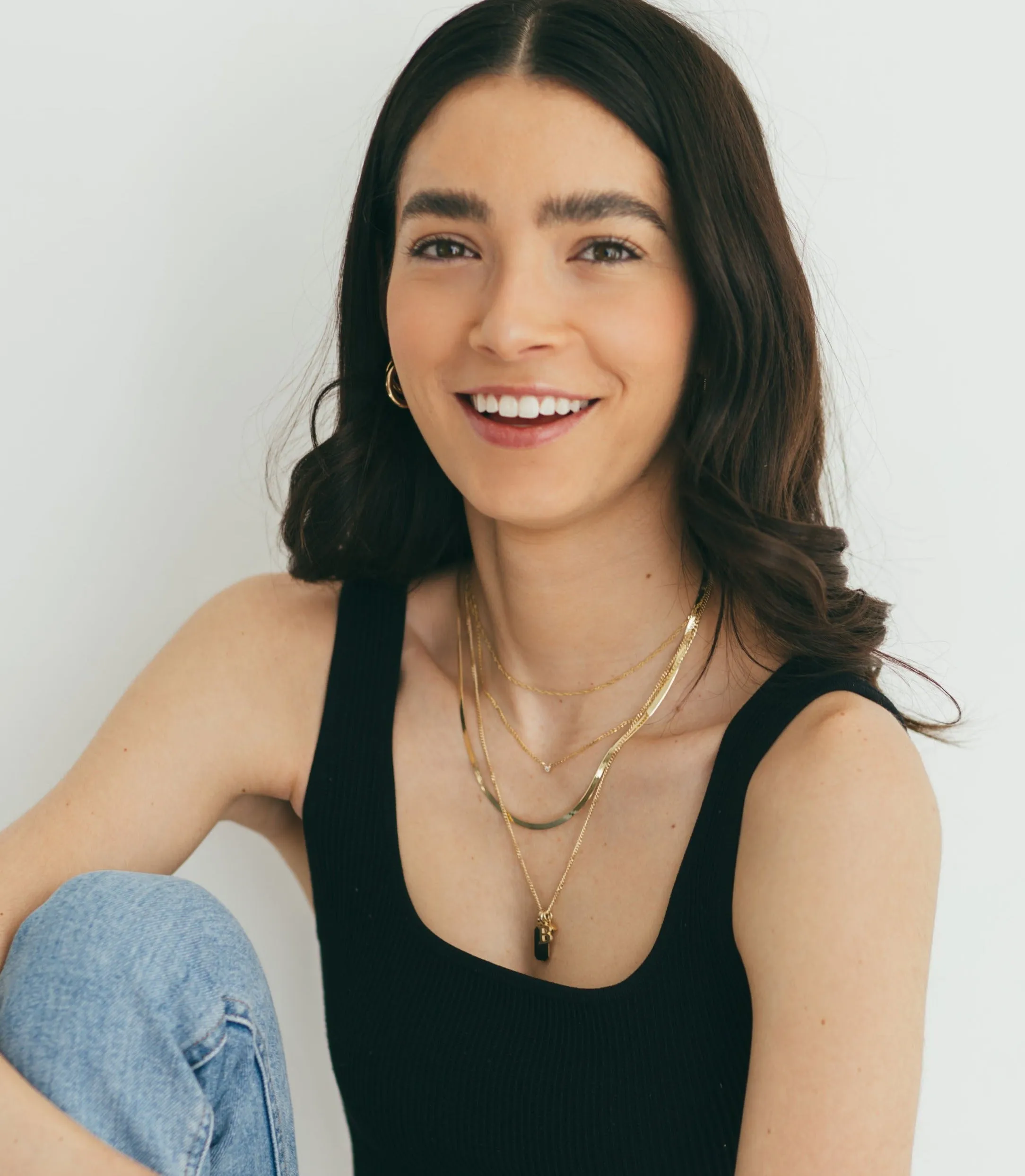10K Gold Herringbone Chain Necklace