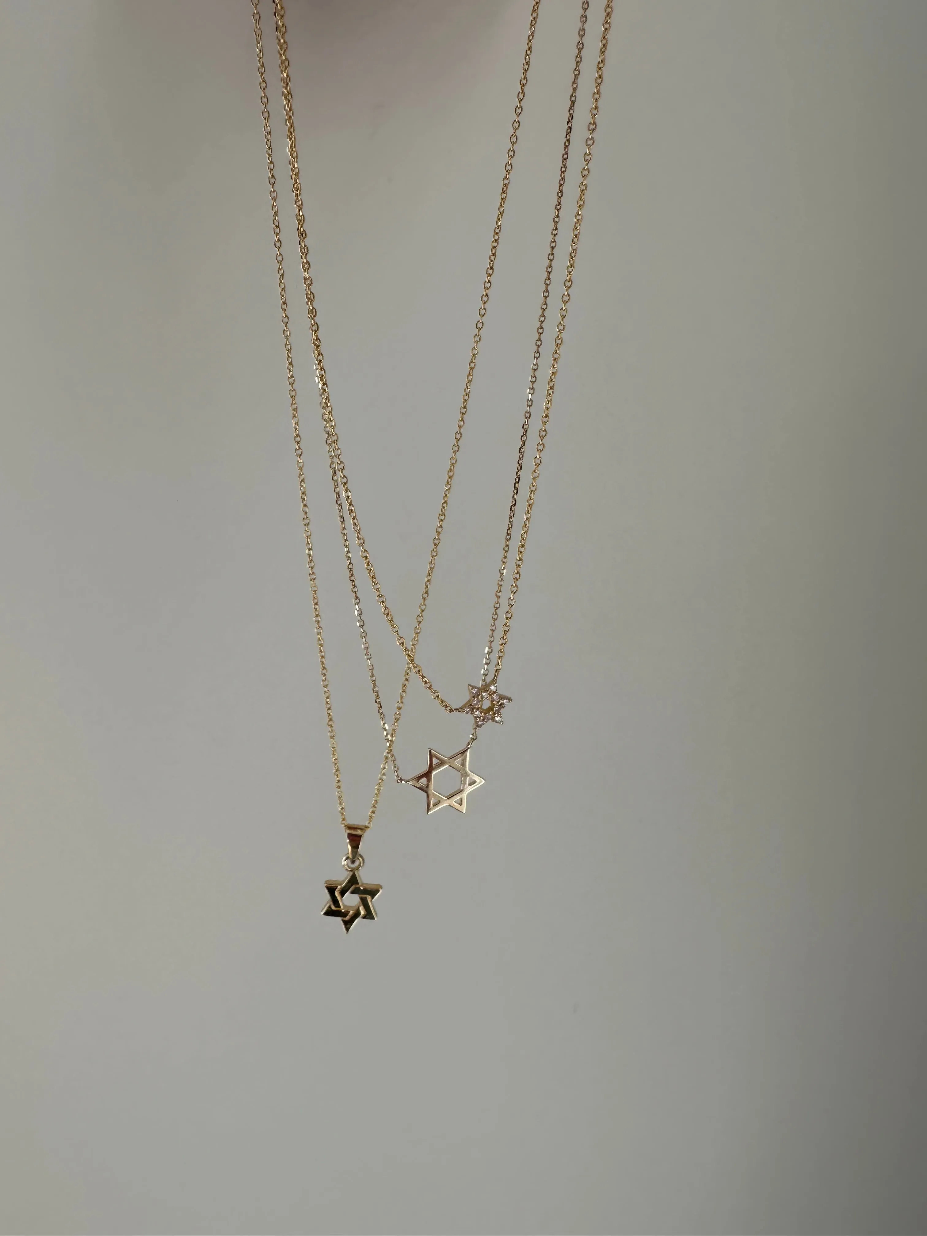 10K Gold Small Star of David Charm