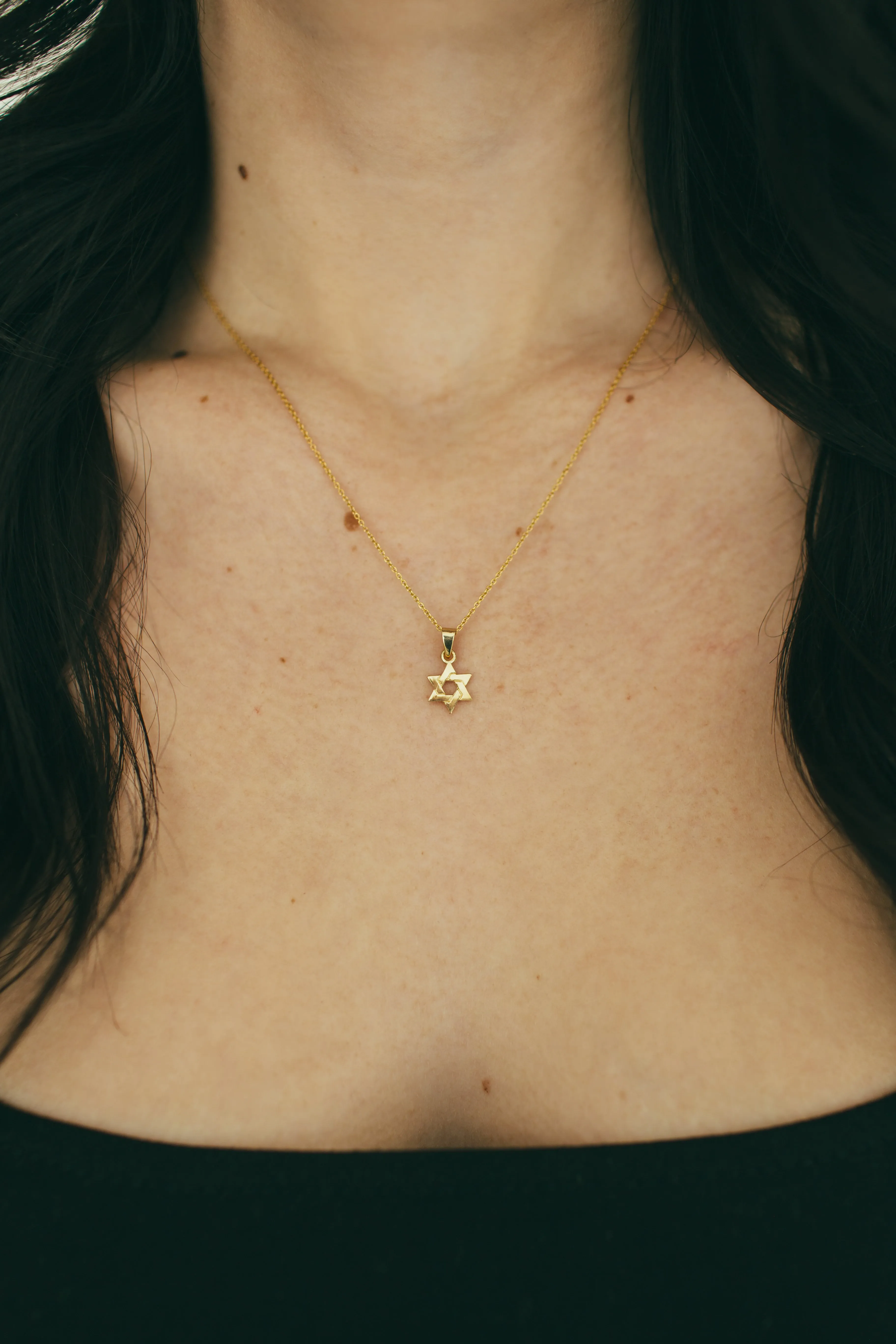 10K Gold Small Star of David Charm