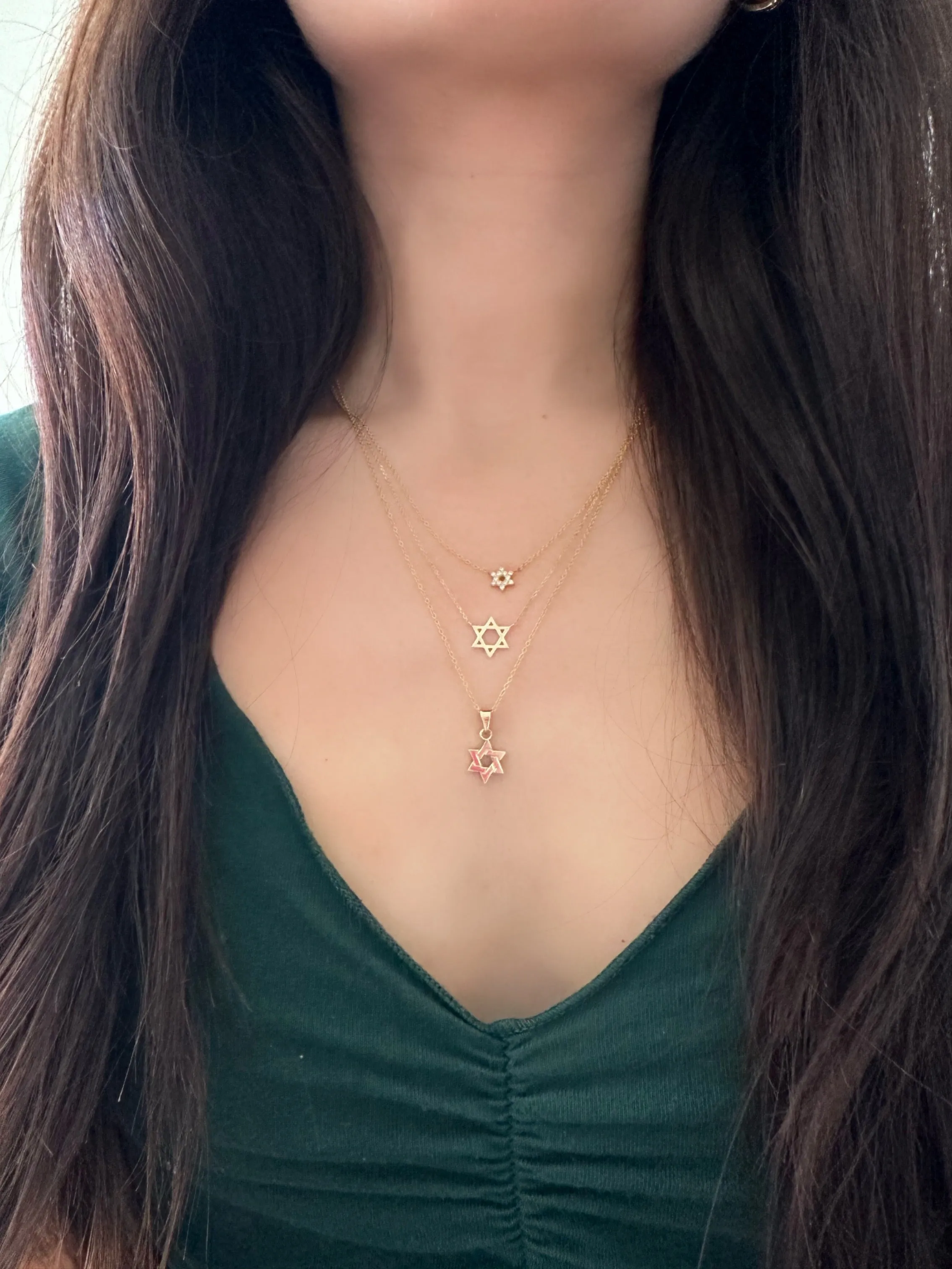 10K Gold Small Star of David Charm