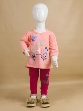 1Yr - 4Yrs Chic Light Pink Suit For Girls RG GS43