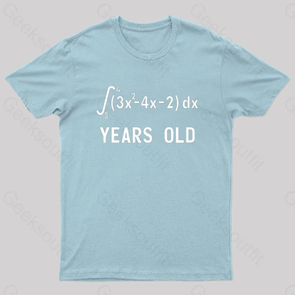 21 Years Old Funny Integral Calculus Nerd T-Shirt
