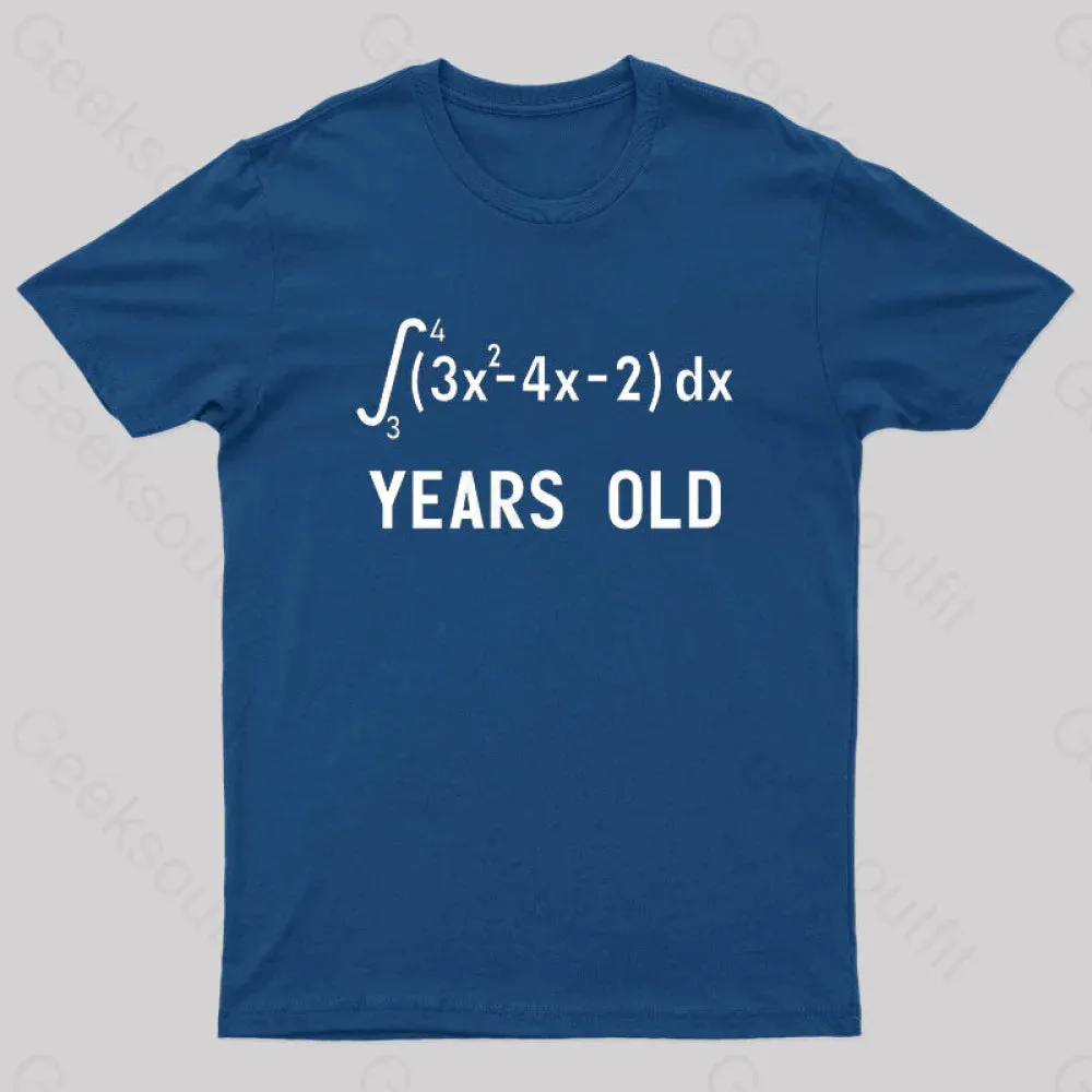 21 Years Old Funny Integral Calculus Nerd T-Shirt