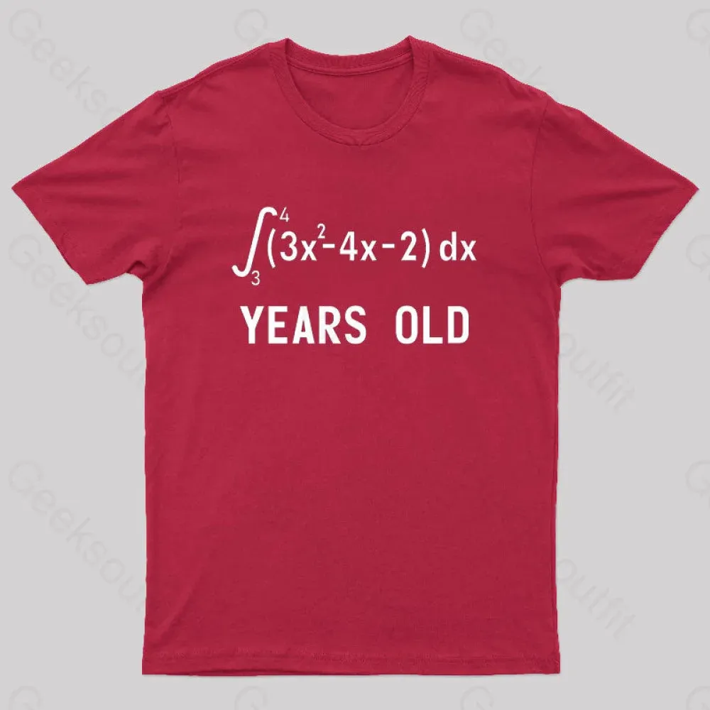21 Years Old Funny Integral Calculus Nerd T-Shirt