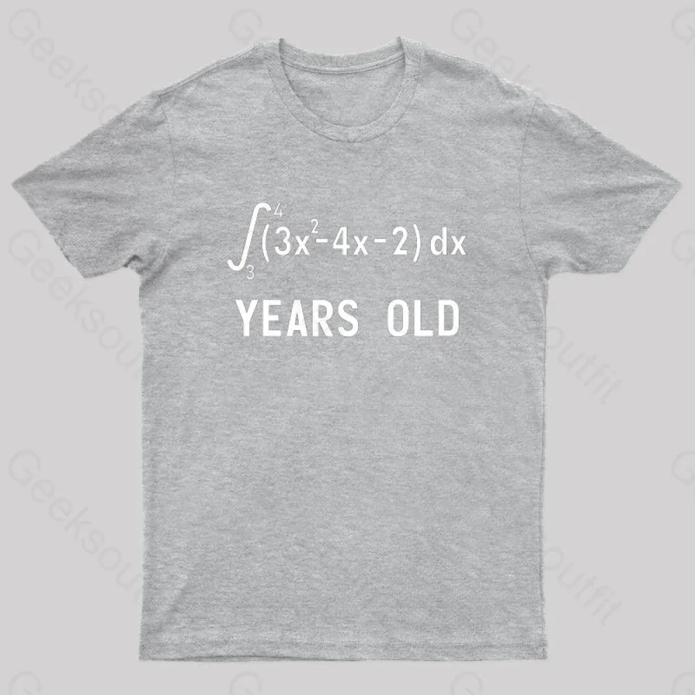 21 Years Old Funny Integral Calculus Nerd T-Shirt