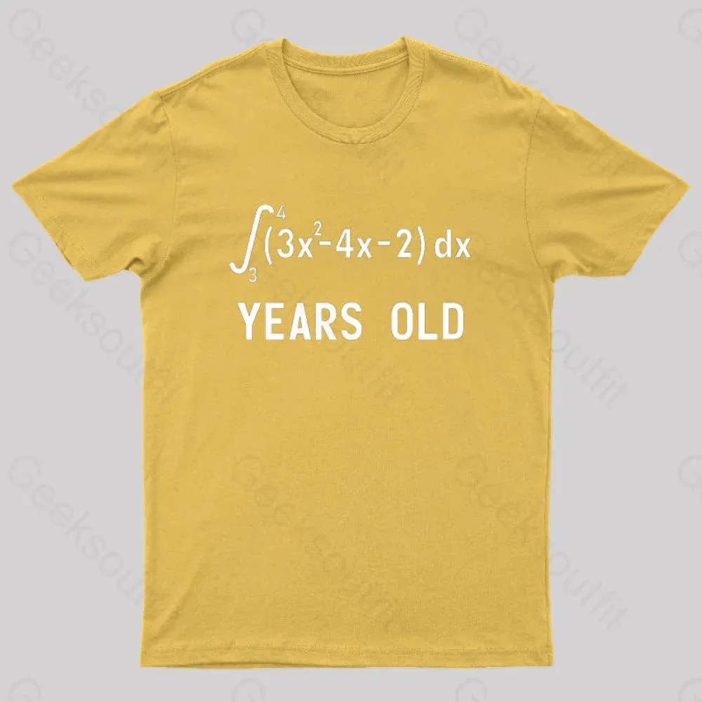 21 Years Old Funny Integral Calculus Nerd T-Shirt