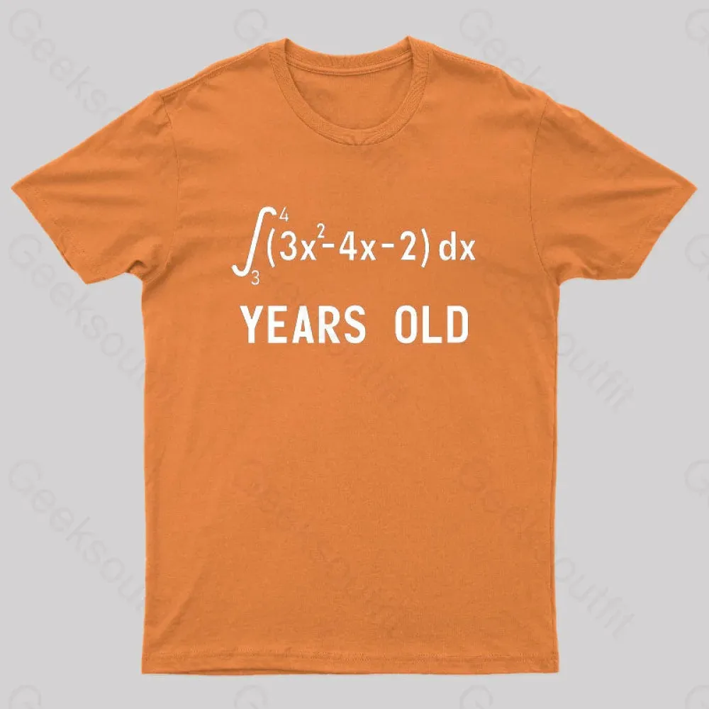 21 Years Old Funny Integral Calculus Nerd T-Shirt