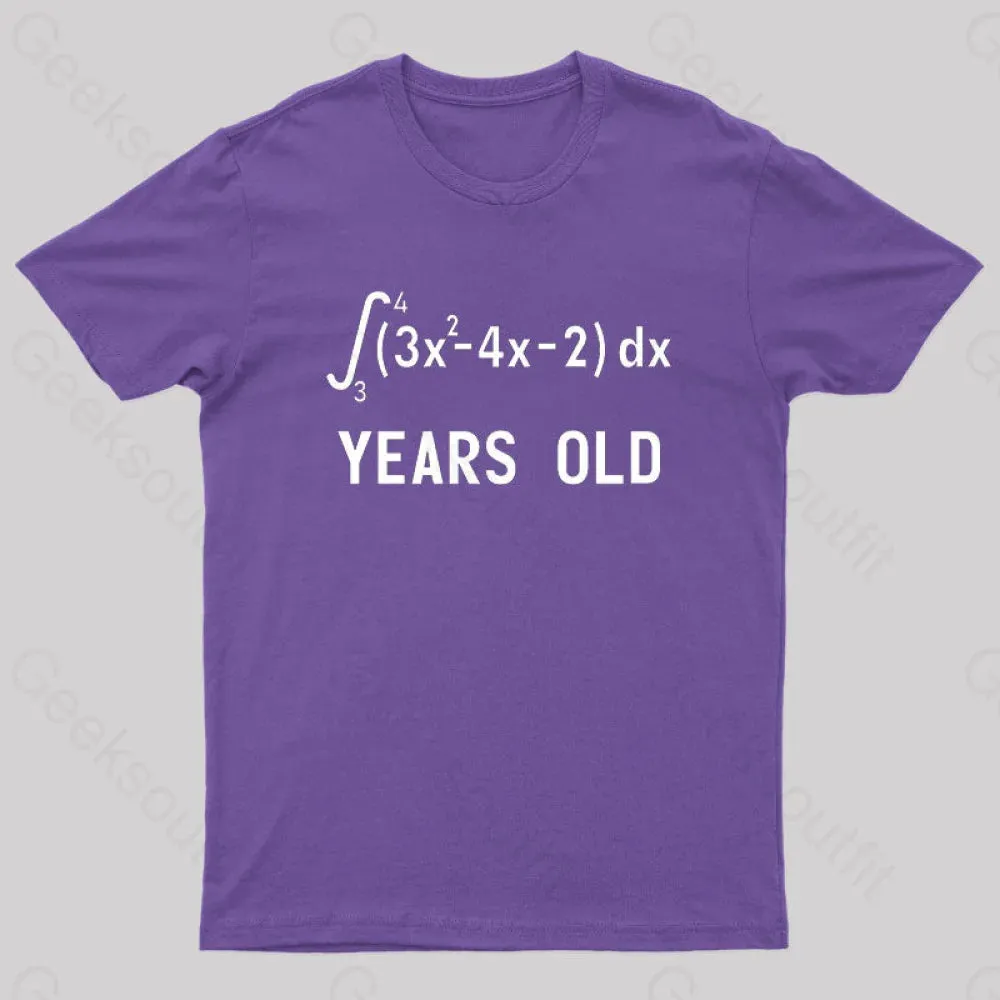21 Years Old Funny Integral Calculus Nerd T-Shirt