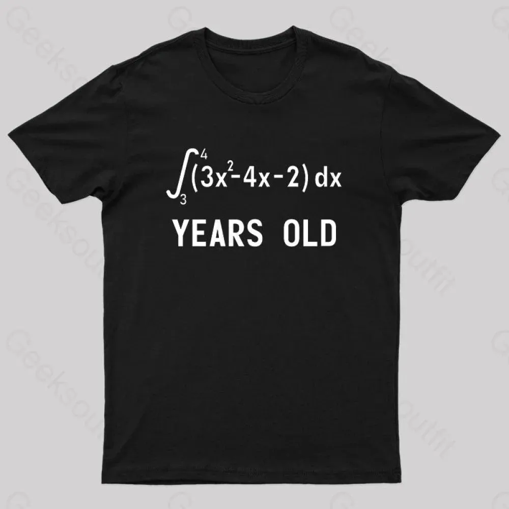 21 Years Old Funny Integral Calculus Nerd T-Shirt