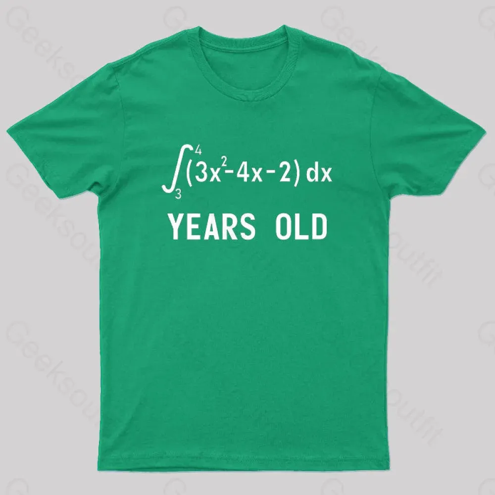 21 Years Old Funny Integral Calculus Nerd T-Shirt