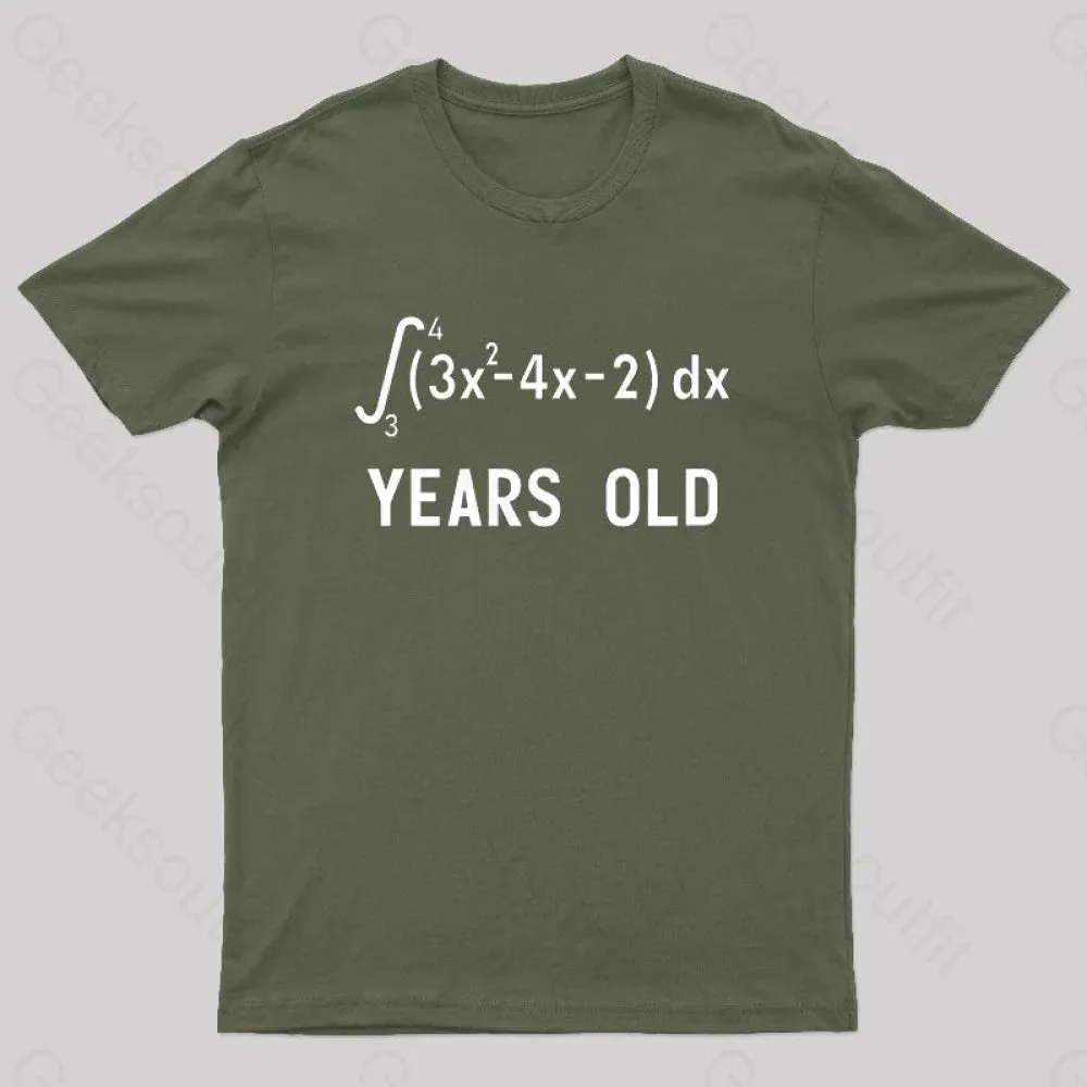 21 Years Old Funny Integral Calculus Nerd T-Shirt