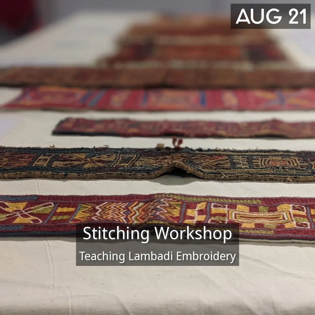 21st Aug: Stitching Workshop - Traditional Embroidery Stitches