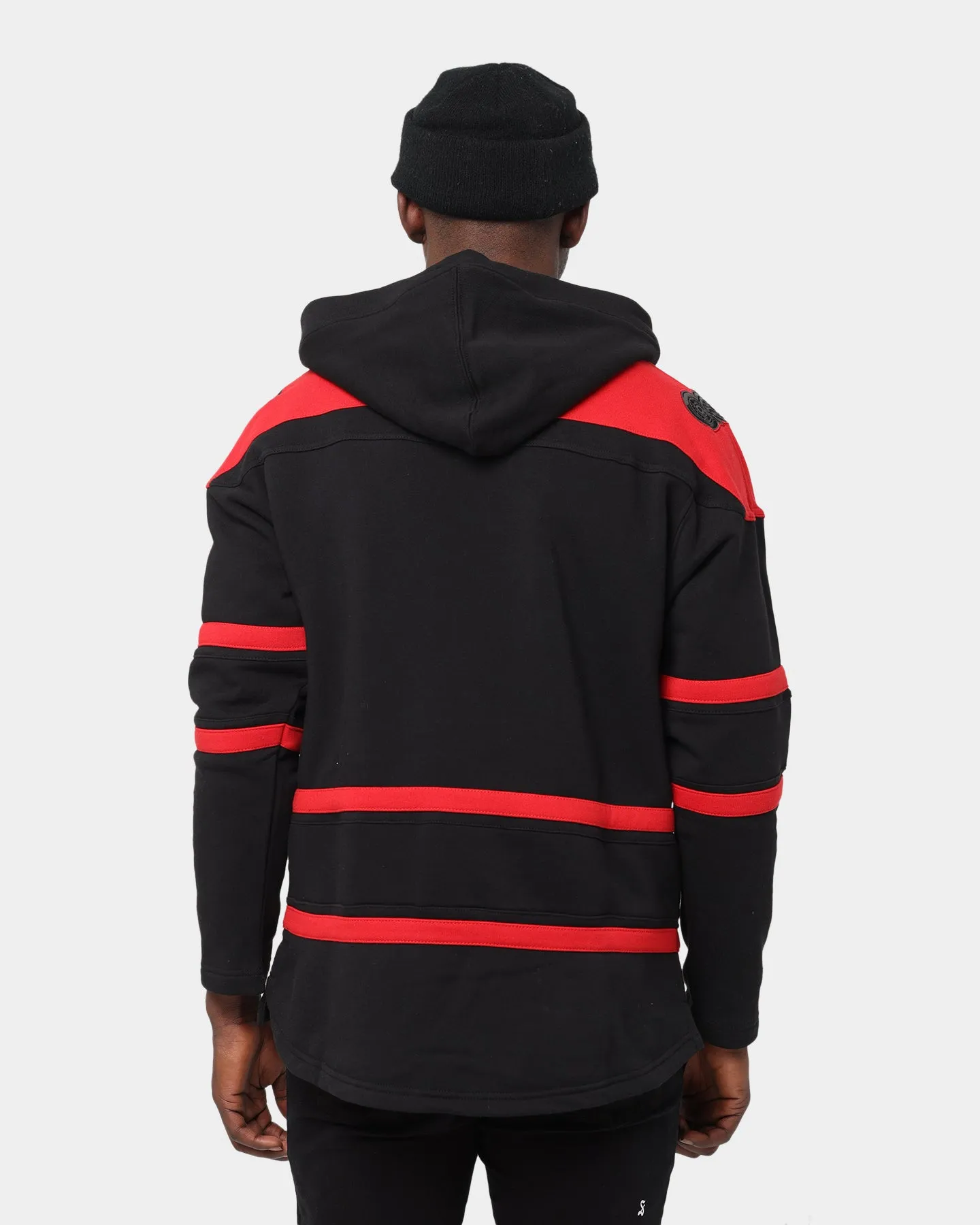47 Brand Detroit Red Wings NHL Lacer Hoodie Jet Black/Red