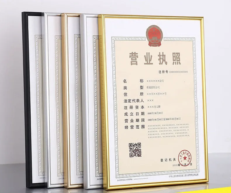 A4 photo and certificate frame
