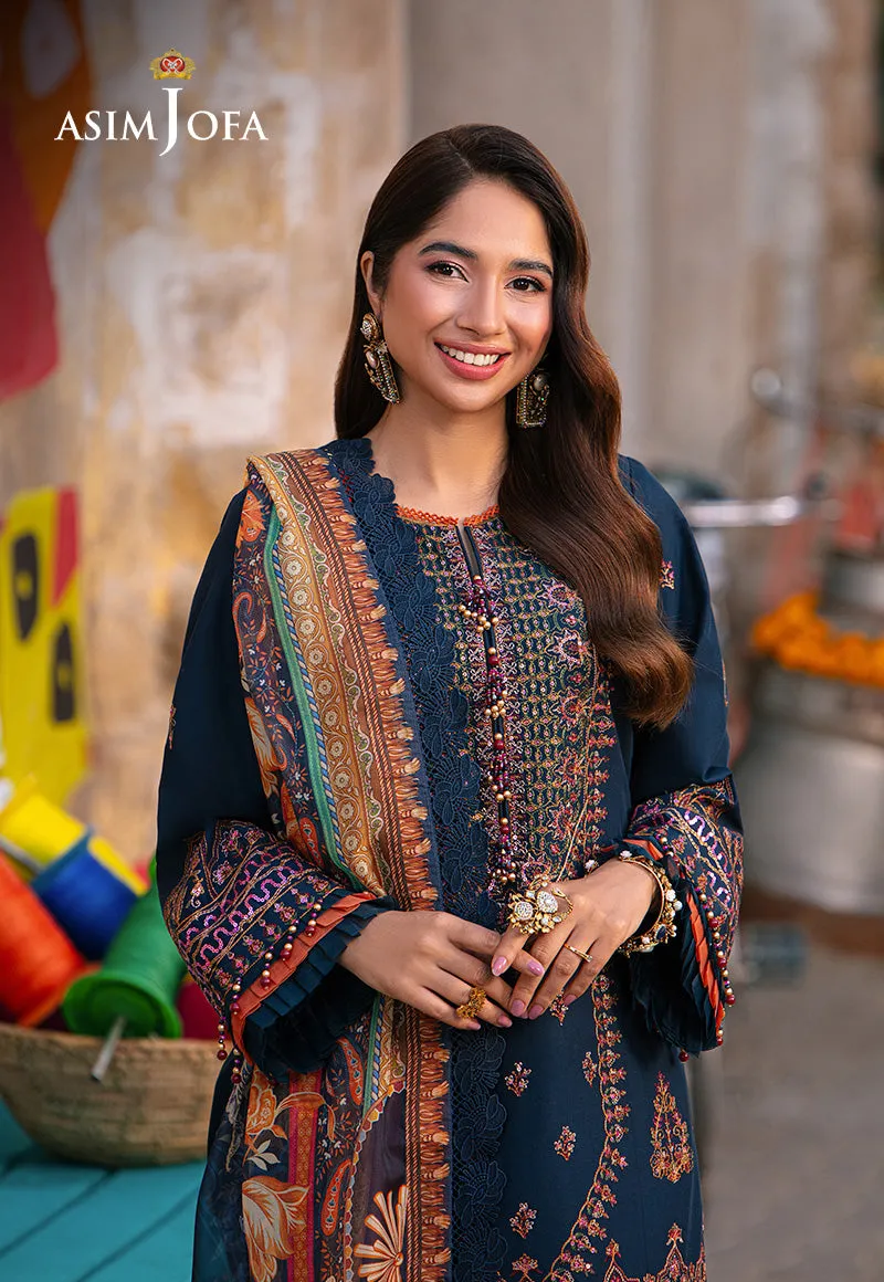 AJAR-36 EMBROIDERED LAWN 3 PCS
