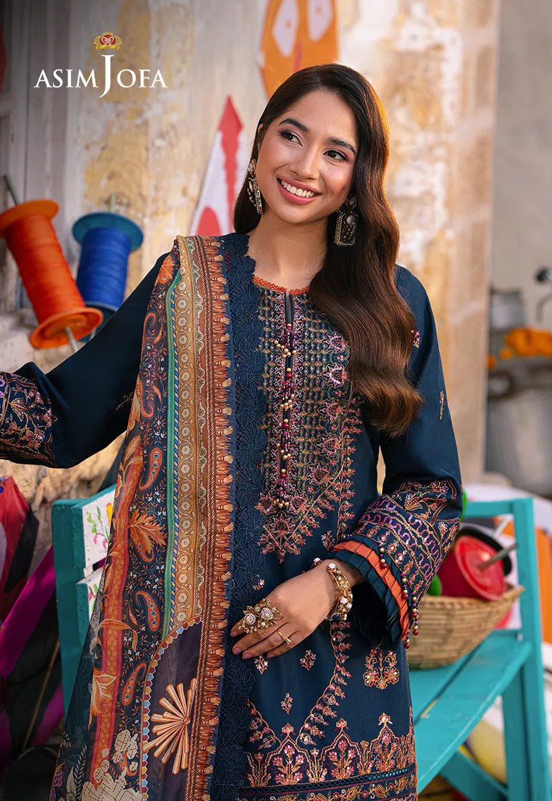 AJAR-36 EMBROIDERED LAWN 3 PCS