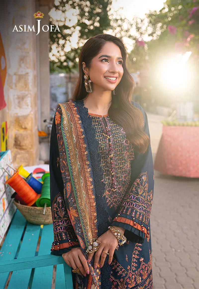 AJAR-36 EMBROIDERED LAWN 3 PCS