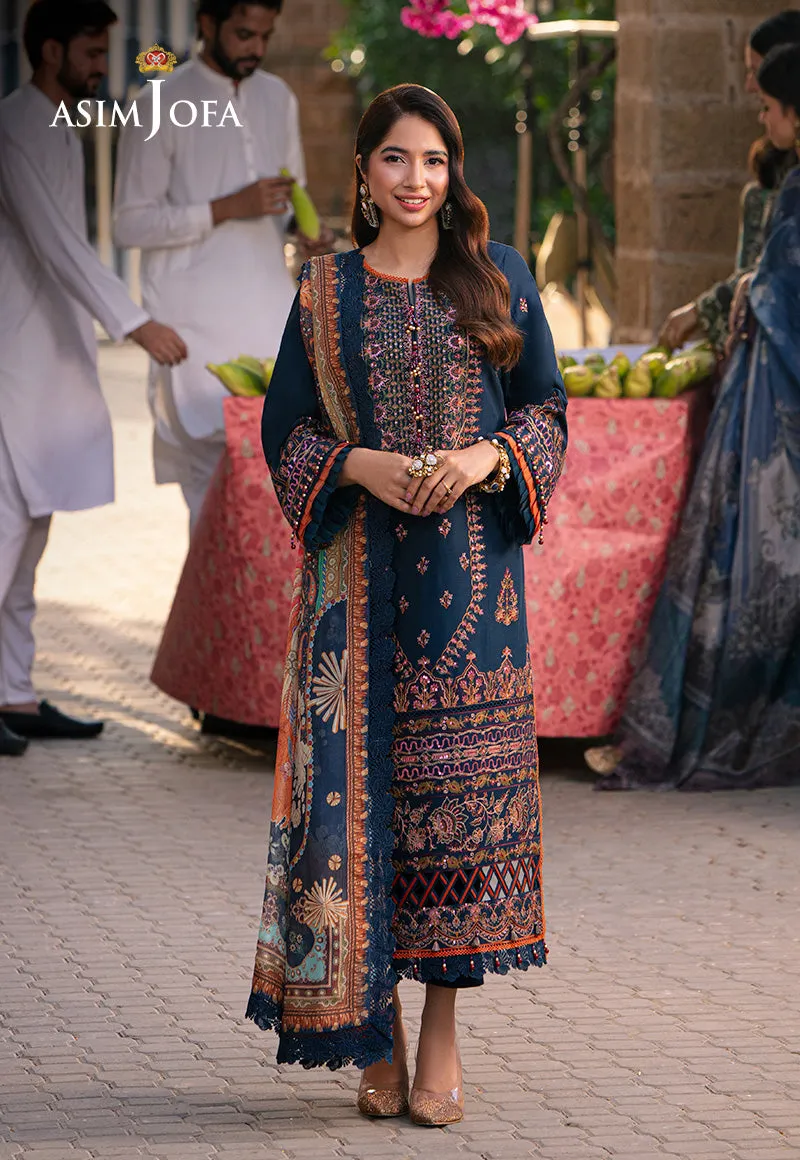 AJAR-36 EMBROIDERED LAWN 3 PCS