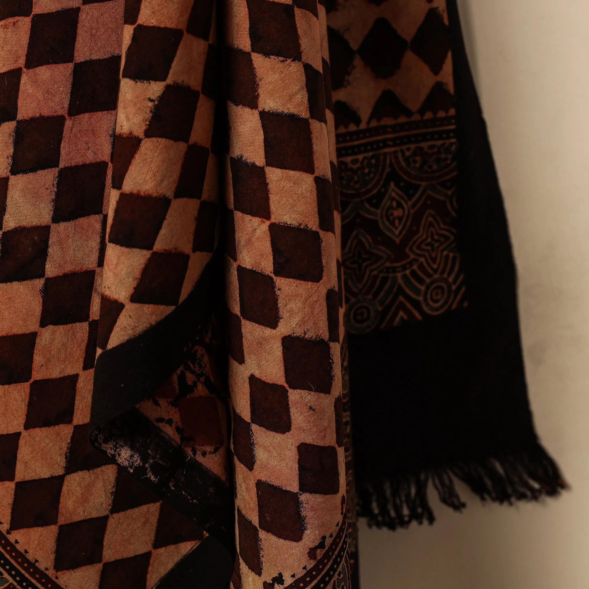 Ajrakh Block Printed Handloom Cotton Towel