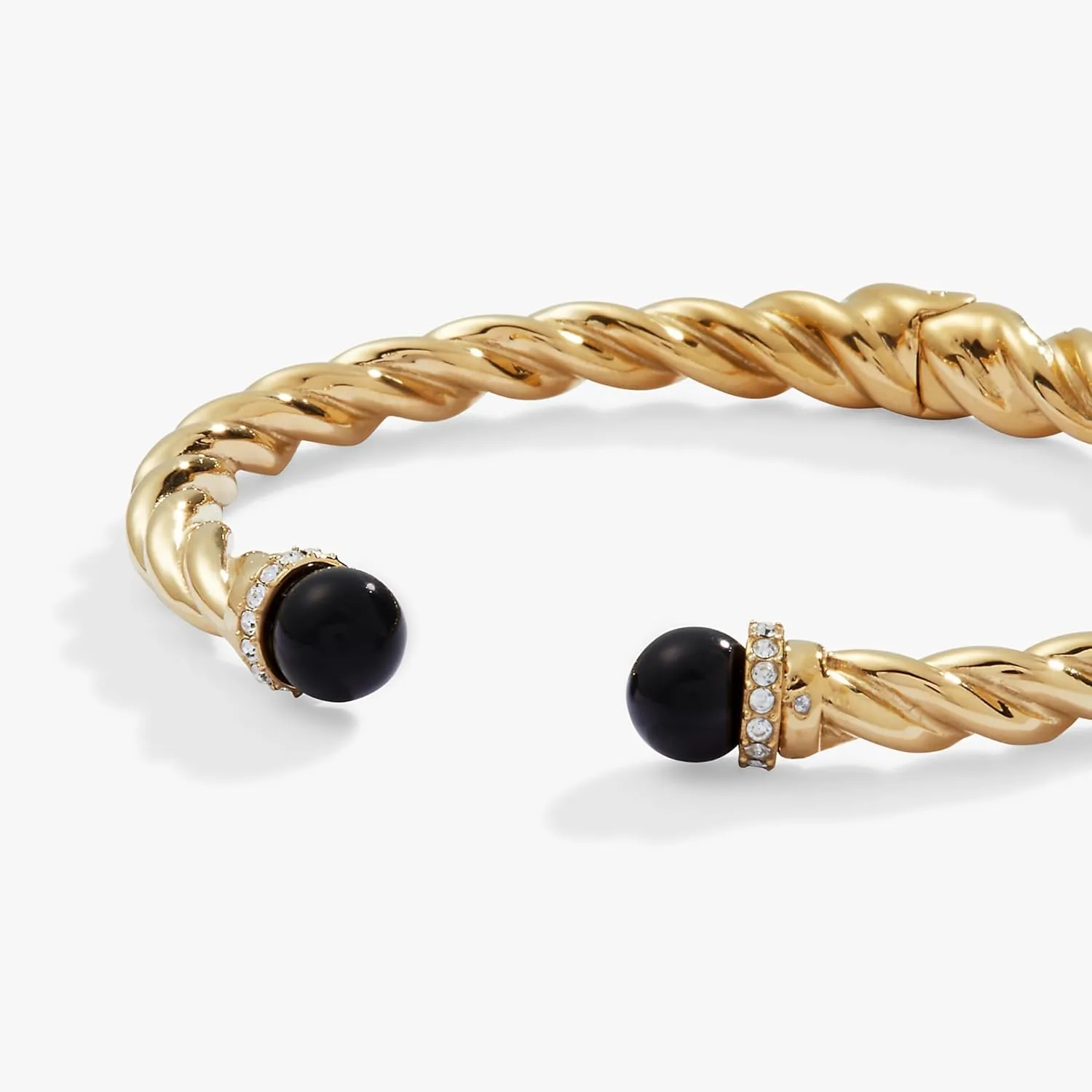 Alex and Ani Black Onyx Hinge Bangle
