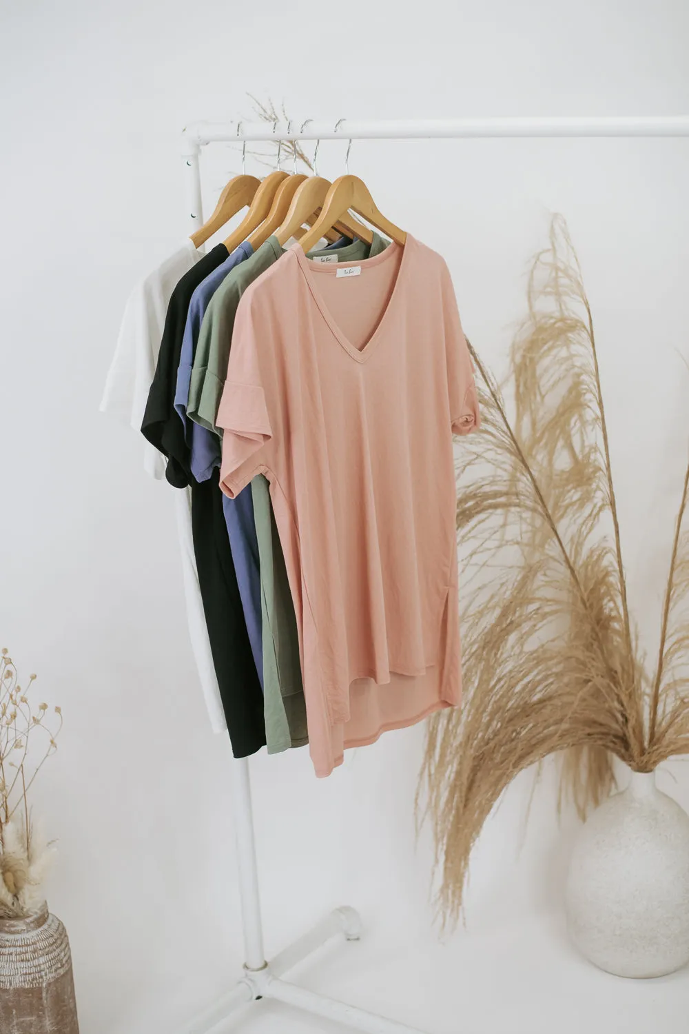All Basic V Neck Tee, Black