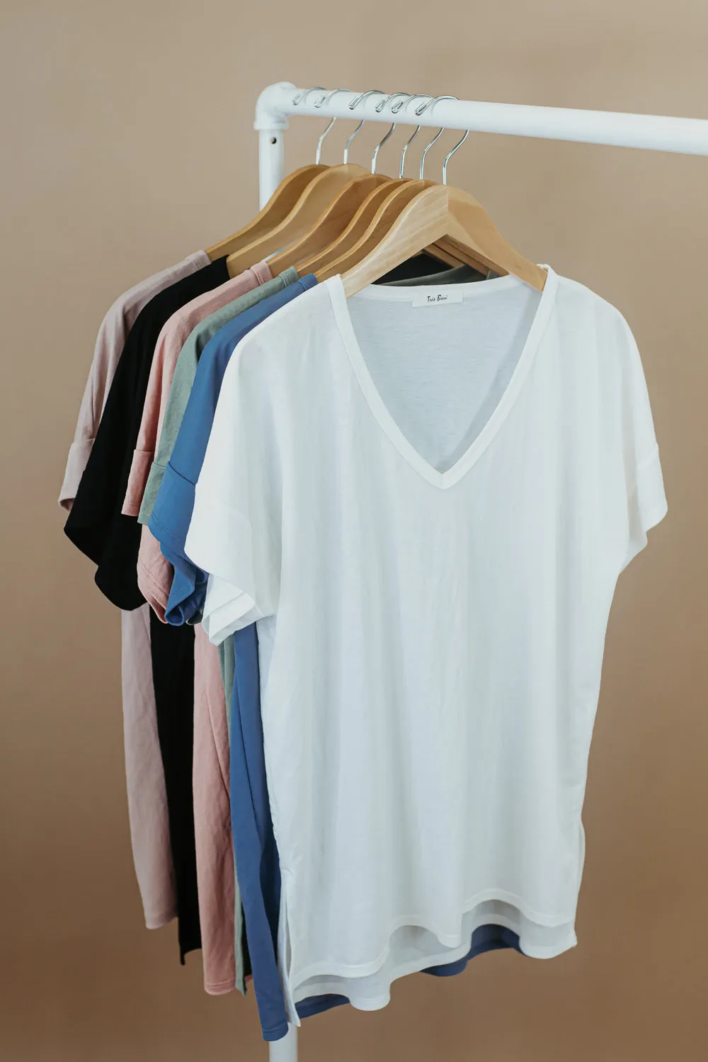 All Basic V Neck Tee, Black