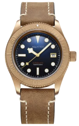 Aquatico Bronze Sea Star Blue Bronze Bezel