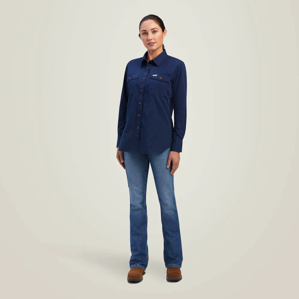 Ariat P20340 Womens Rebar Washed Twill Work Shirt