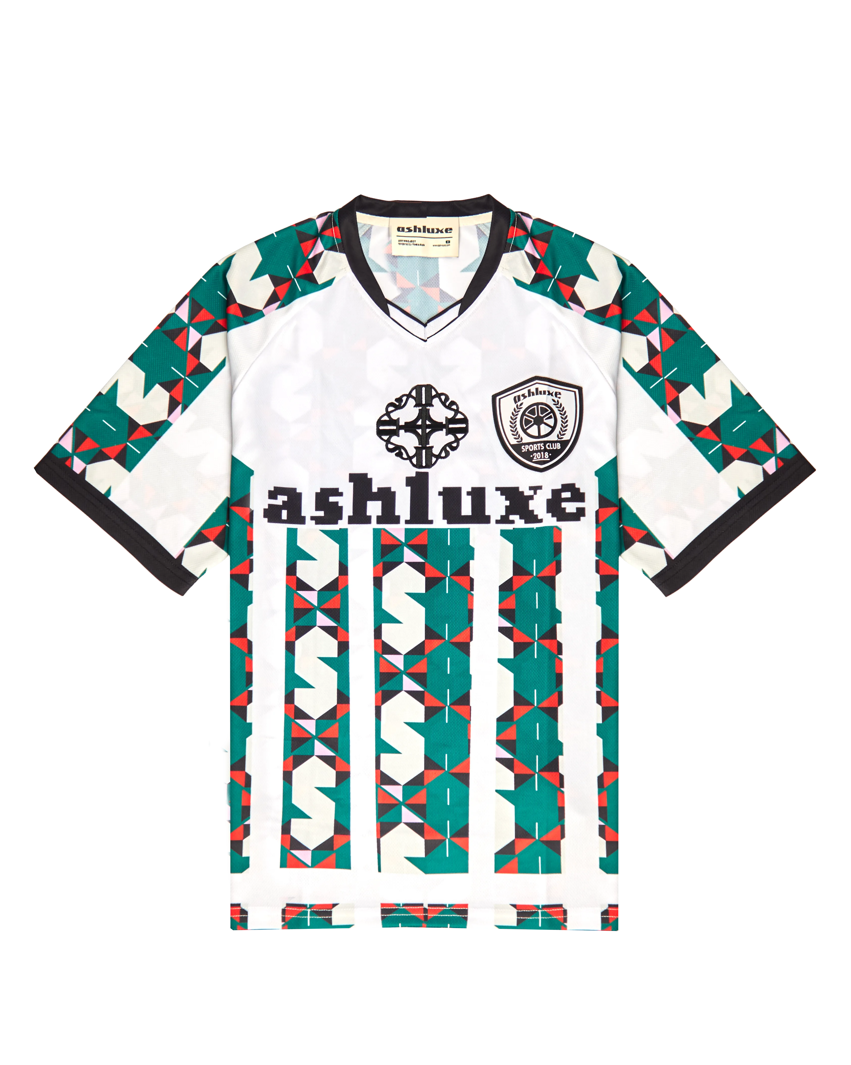 Ashluxe Home jersey White multicolour