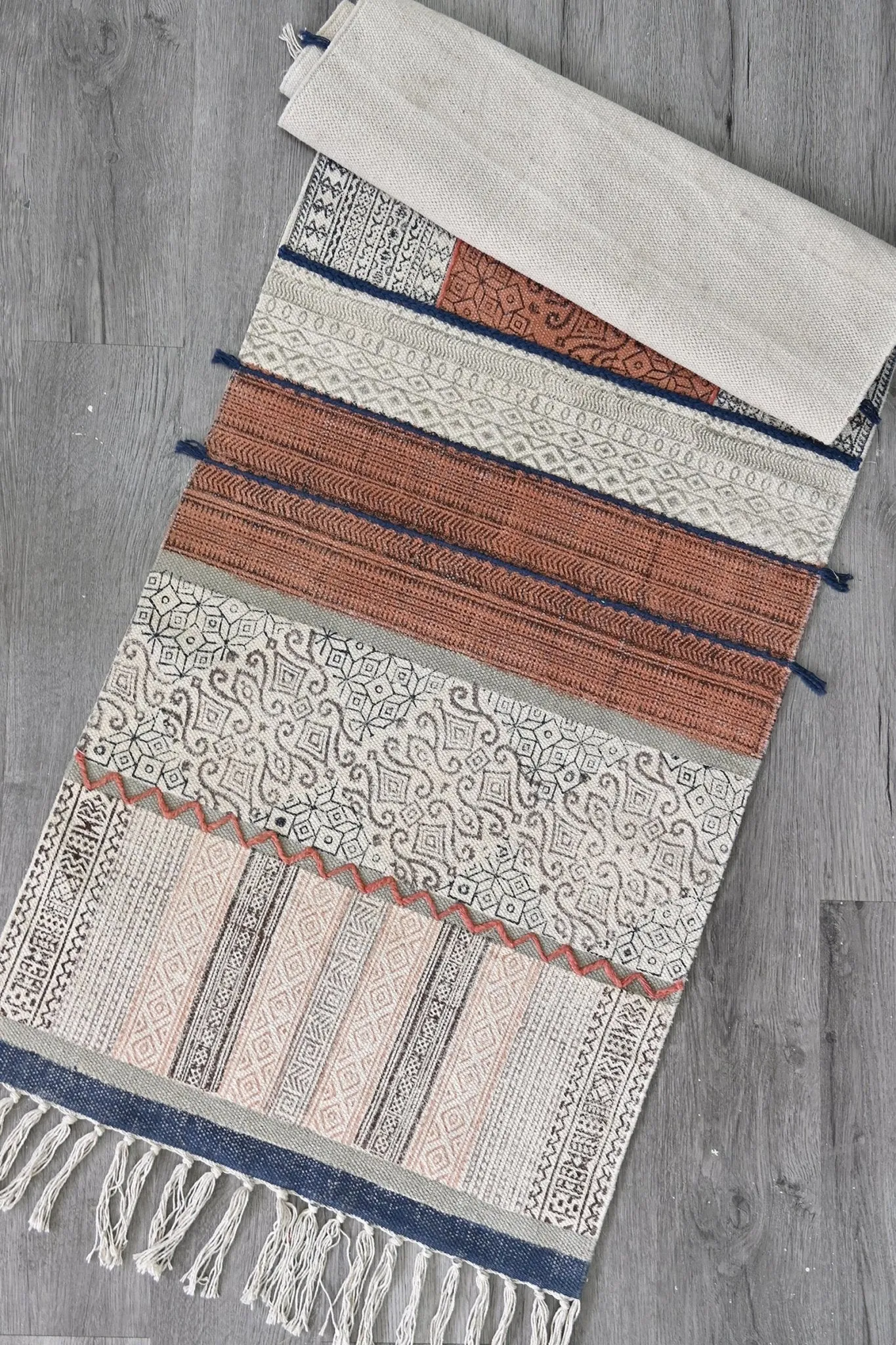 AURORA  - BLOCK PRINTED FLOOR RUNNER