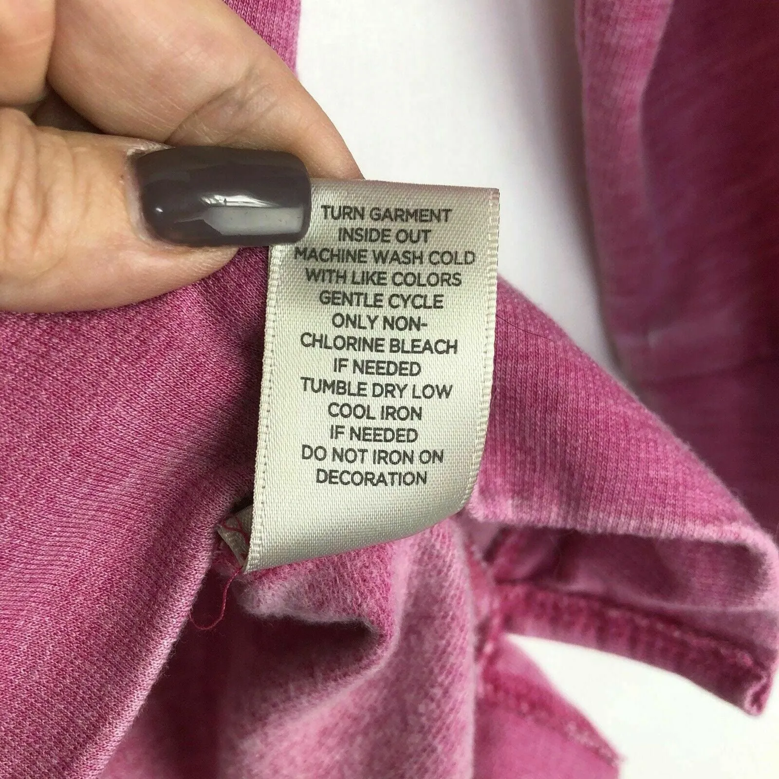 AVENUE Womens Heather Pink Scoop Neck Embellished Sweatshirt Size 18 / 20