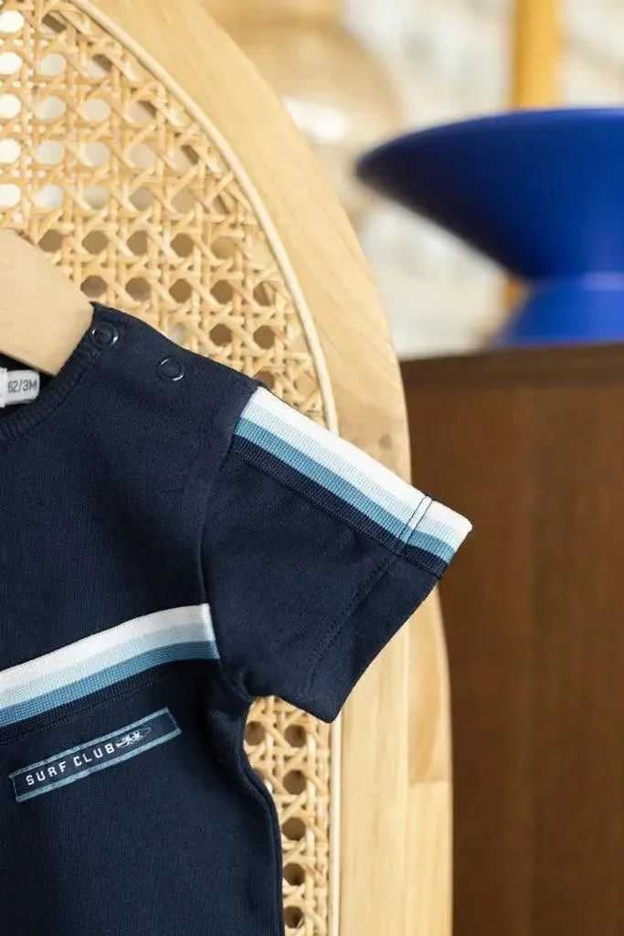 Baby Boys Romper Dark Blue | Dirkje