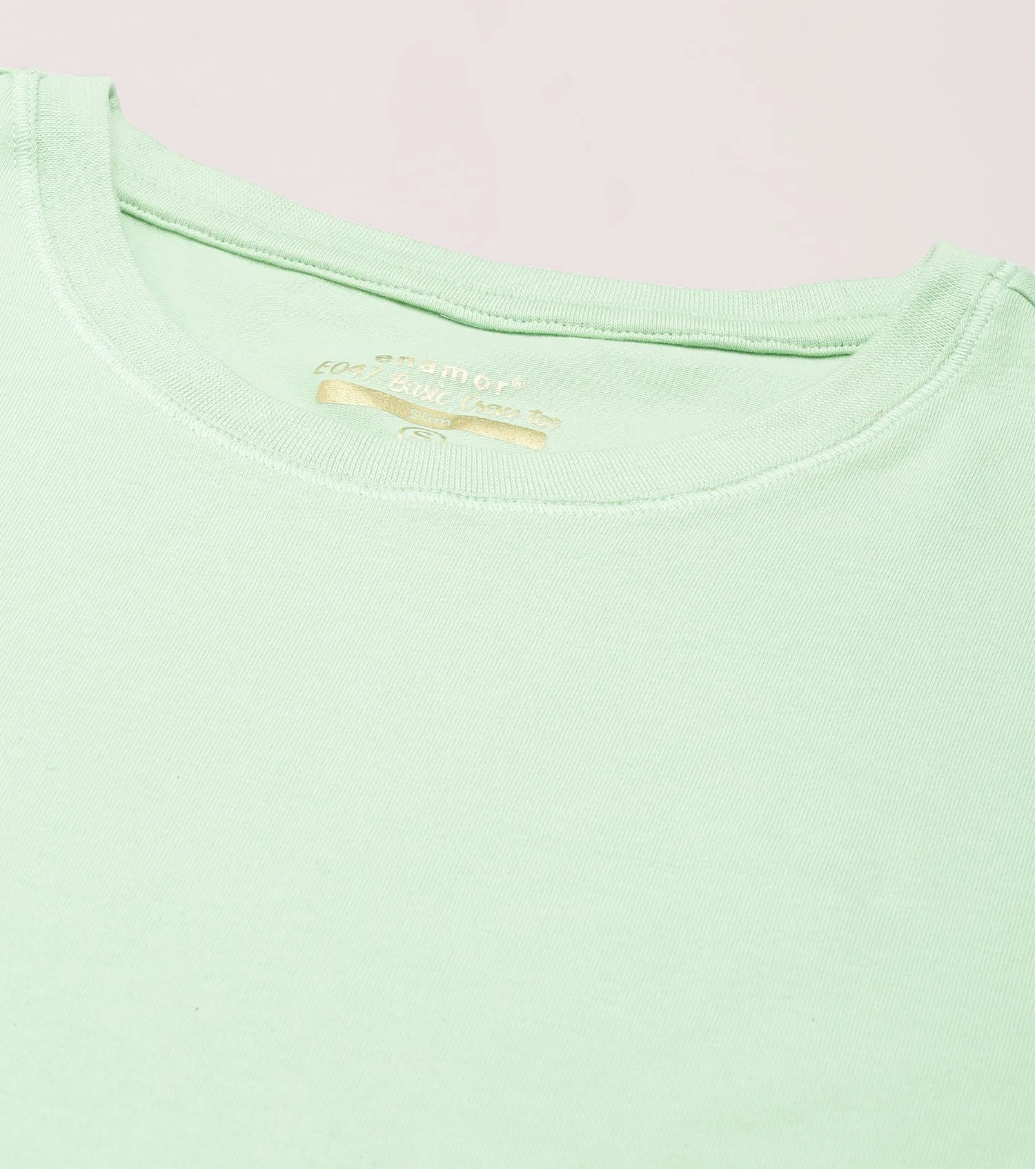 Basic Crew Tee – Graphic Print | Short Sleeve Crew Neck Stretch Cotton Tee