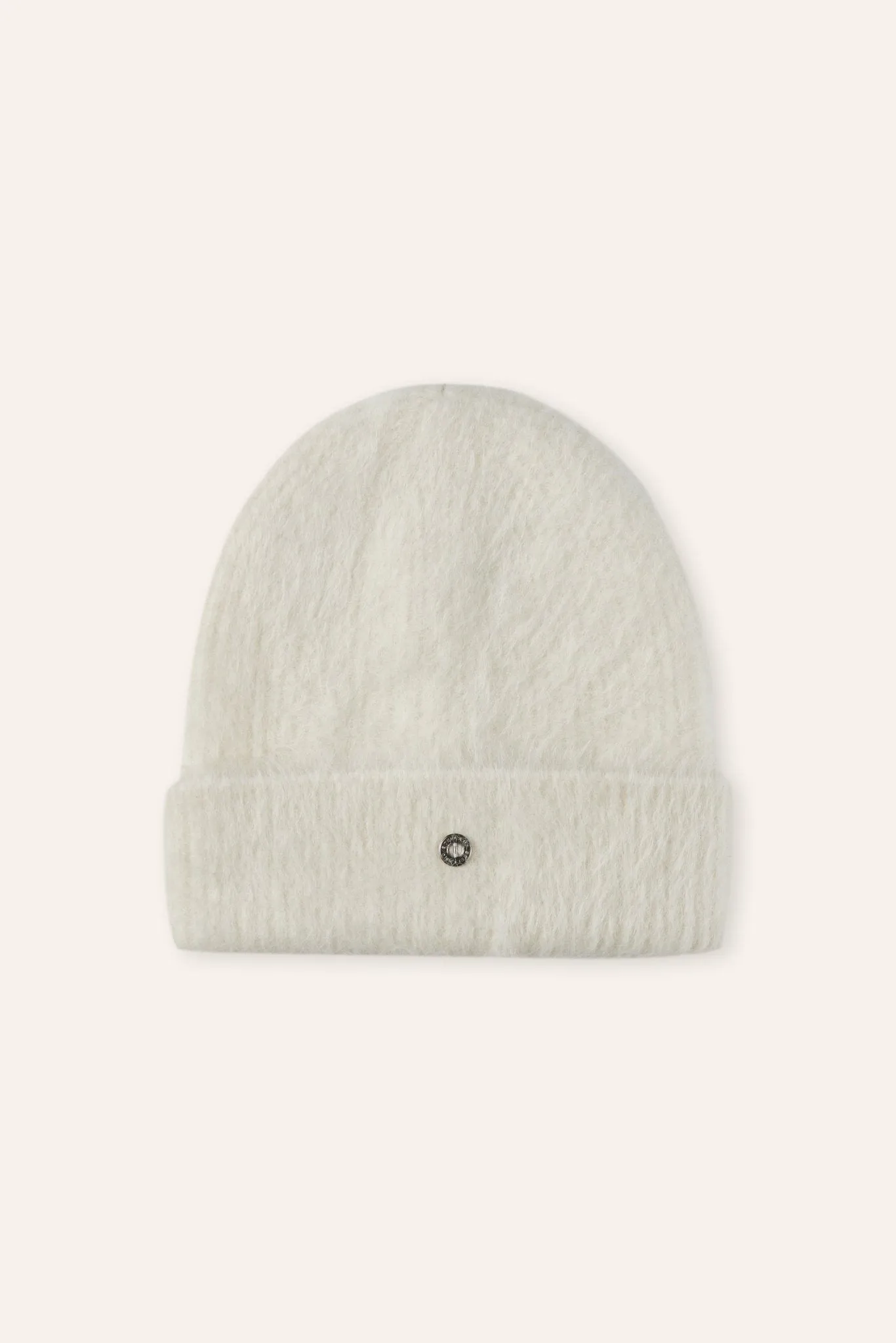 BEANIE alpaca wool hat (White)
