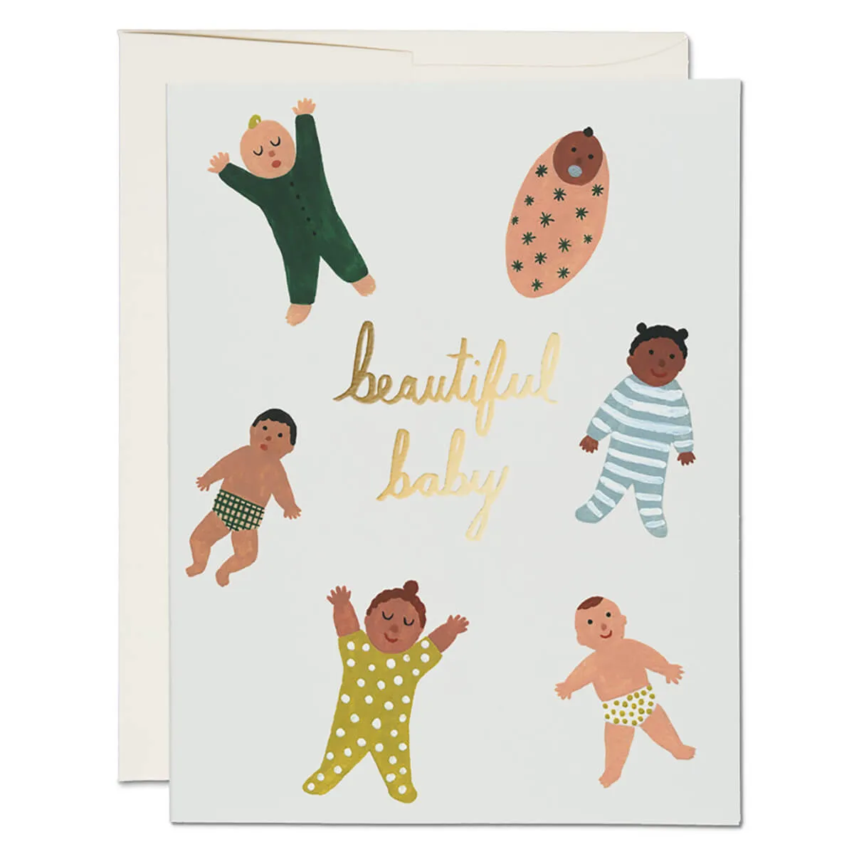 Beautiful Baby Greetings Card by Red Cap Cards