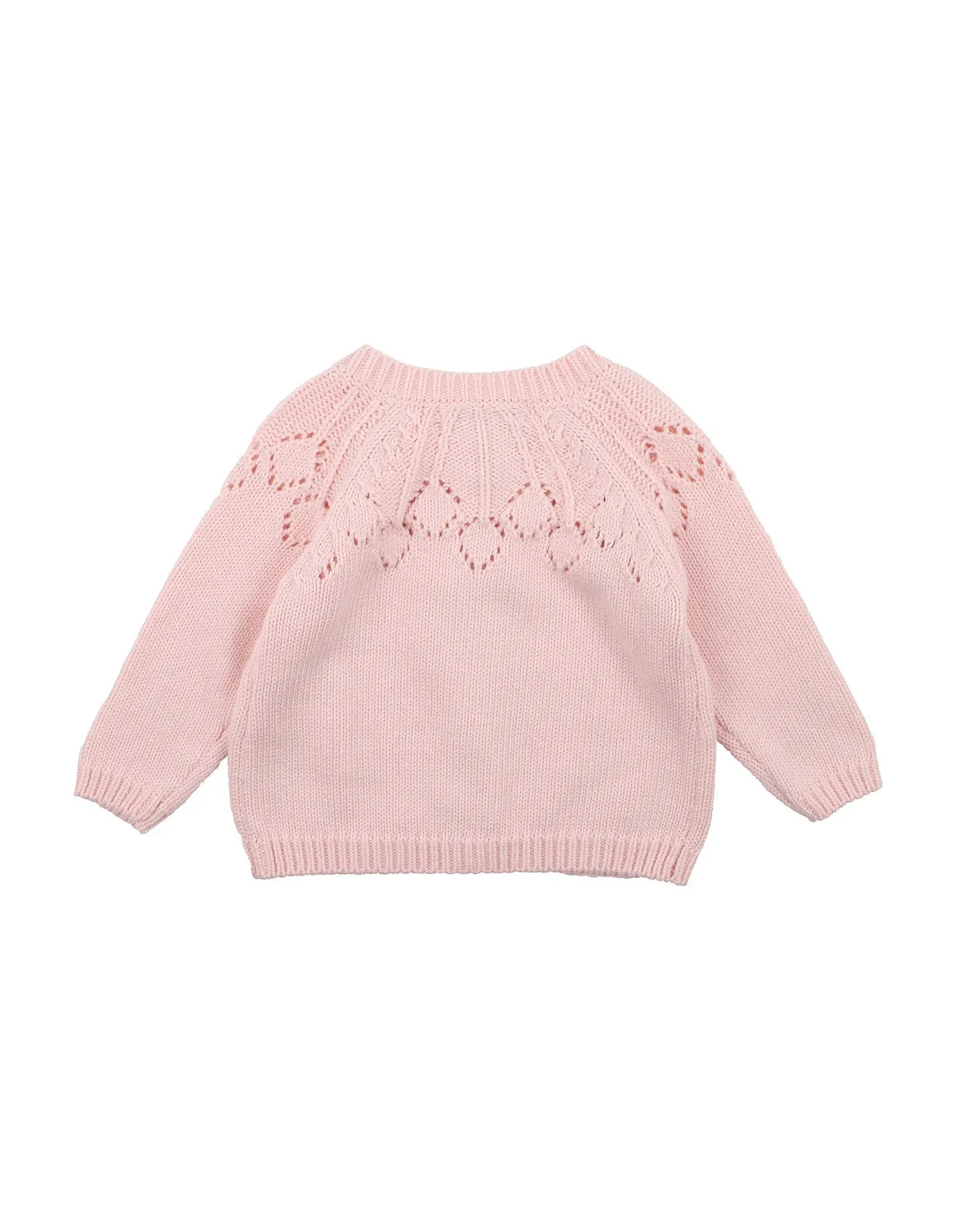 Bebe Needle Out Cardigan - Baby Pink (Size NB-2)