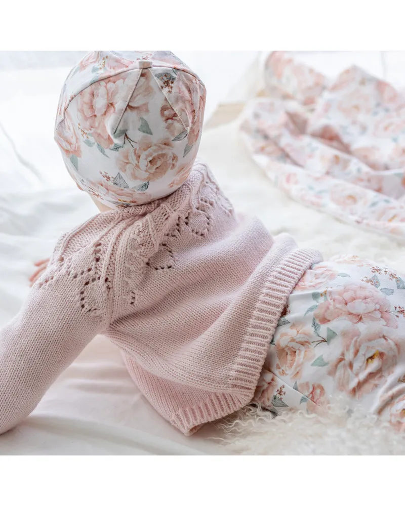 Bebe Needle Out Cardigan - Baby Pink (Size NB-2)