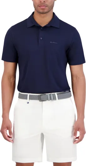 Ben Sherman Men's Pique Golf Sport Athletic Fit, UPF , Moisture-Wicking, Odor Resistant, Casual Shirt