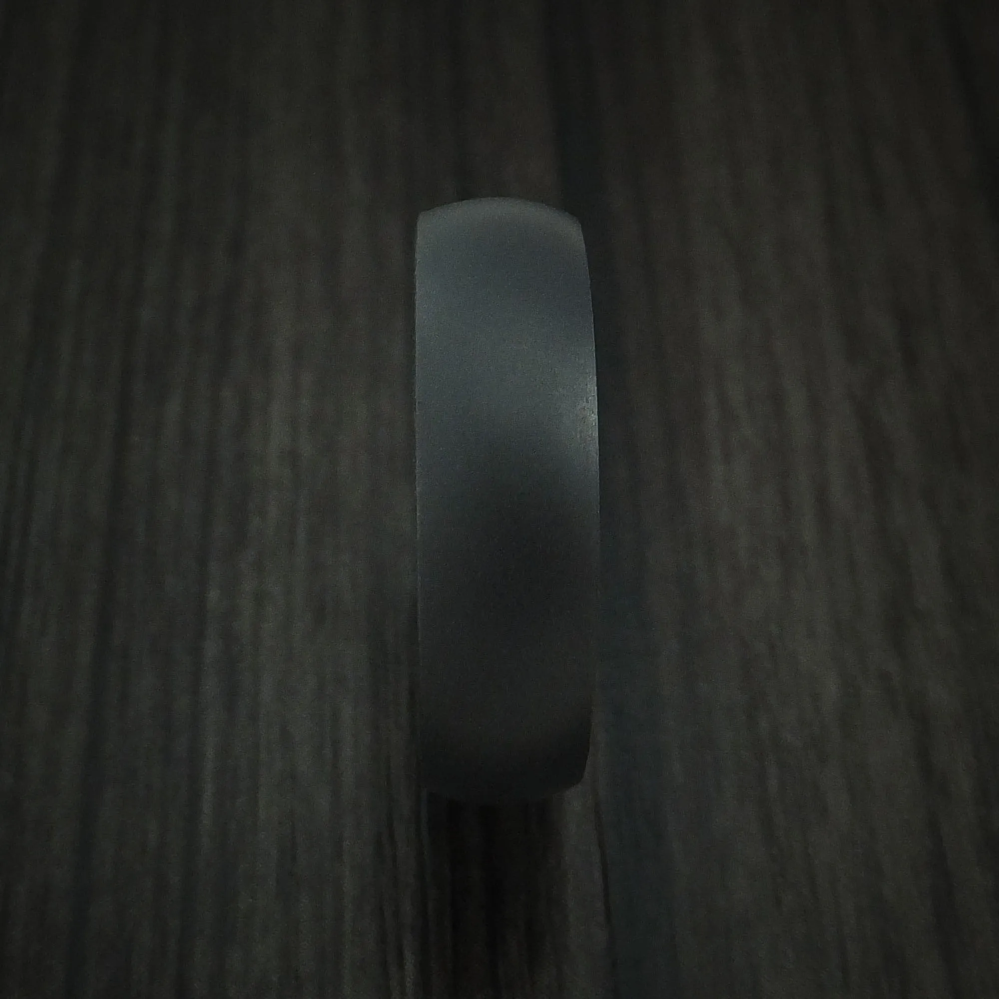 Black Zirconium and Hardwood Sleeve Men's Ring Custom Made