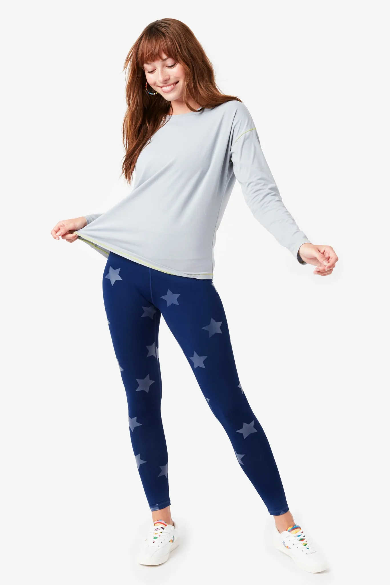 Bliss Long Sleeve Tee in Dove Gray