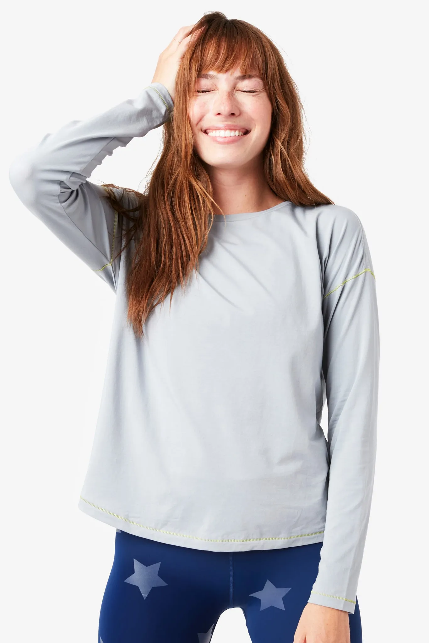 Bliss Long Sleeve Tee in Dove Gray