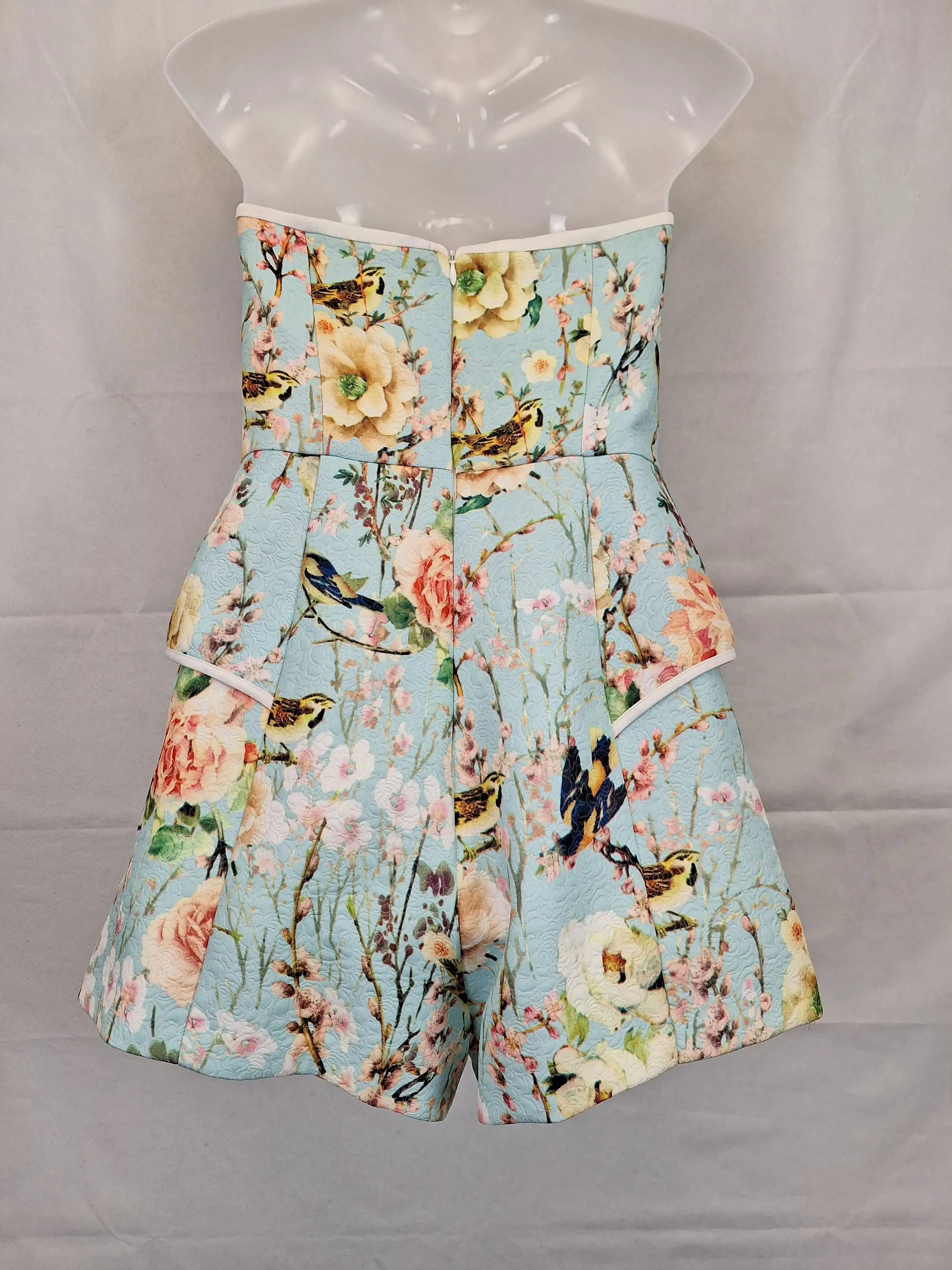 Blue Juice Bustier Floral Playsuit Size 10