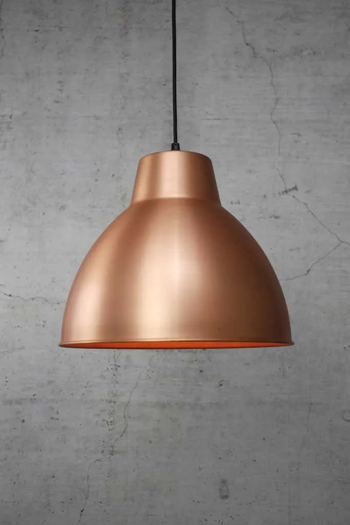 Bright Copper Loft Pendant Light