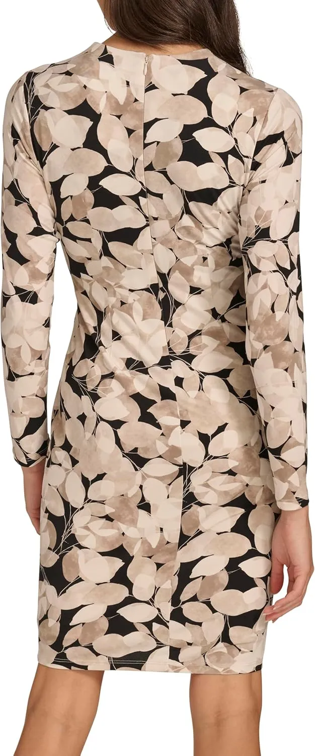 Calvin Klein Women's Work Printed Sheath Dress