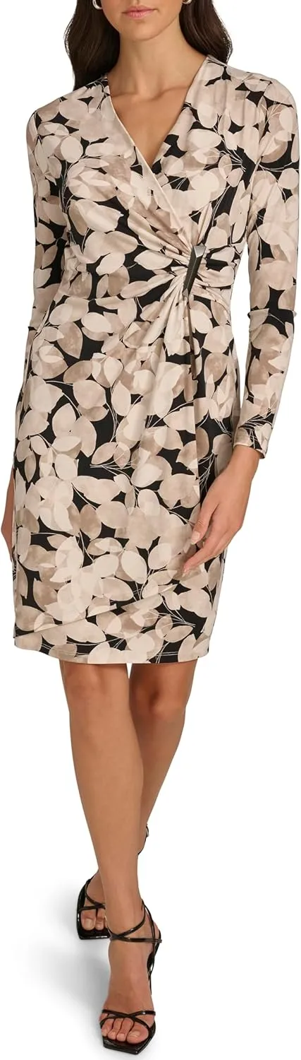 Calvin Klein Women's Work Printed Sheath Dress