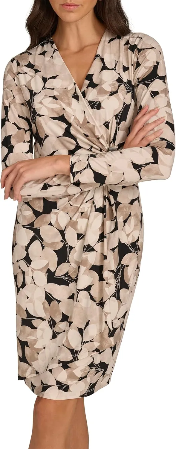 Calvin Klein Women's Work Printed Sheath Dress