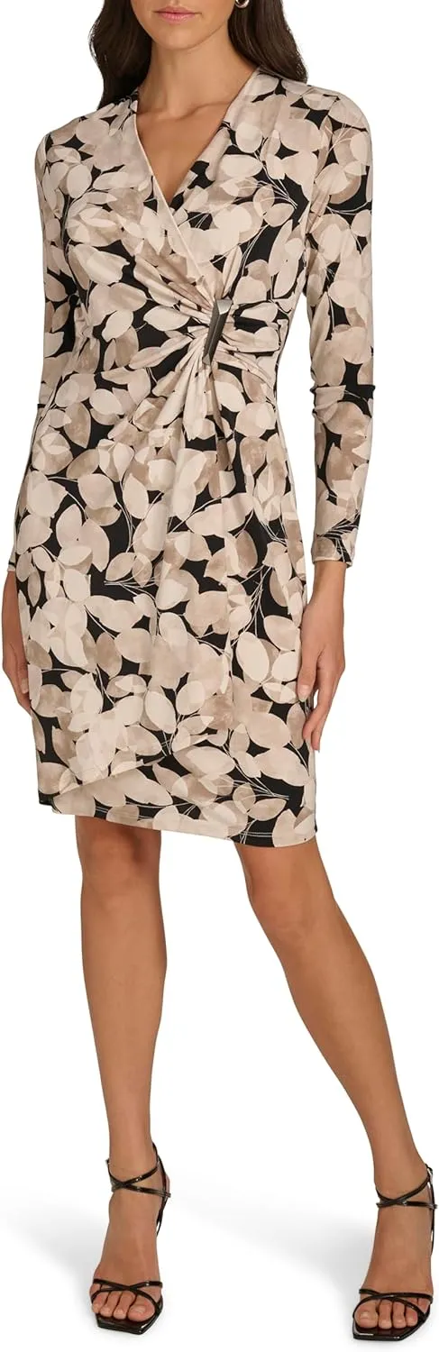 Calvin Klein Women's Work Printed Sheath Dress